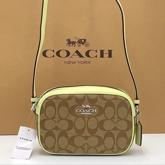 Coach Mini Jamie Camera Bag In Signature Canvas
SV/Khaki/Pale Lime
NWT - Picture 13 of 16